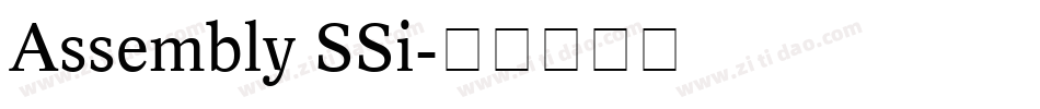 Assembly SSi字体转换